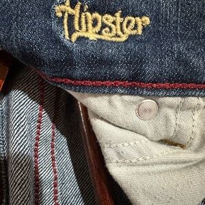 American Eagle Outfitters Denim with Yellow and Red Stitching